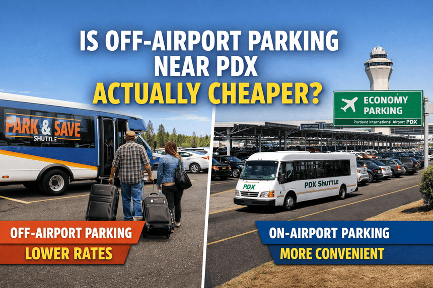 PDX cheap parking