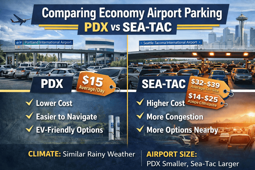 Comparing economy airport parking options
